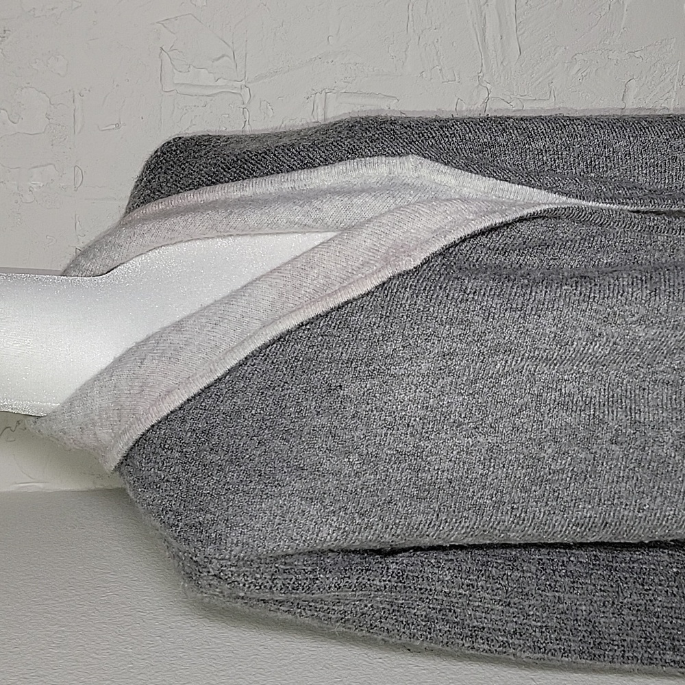 Abercrombie & Fitch Cardigan Sweater Open Front Gray Stretch Soft Cozy Comfy XS - Picture 8 of 14